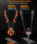 Comparison of HARDOLL and other brands' rivet nut tools, highlighting new upgraded structure with increased safety and durability.