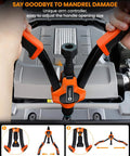 Rivet Nut Tool Kit demonstrating use with unique force arm control on machinery, showcasing handle adjustment feature.
