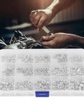 300Pcs Self Clinching Rivet Nuts Set For Sheet Metal M2 M2.5 M3 M4 M5 Type S PEM Thin Plates Metal Fastener Tool Galvanized And Rust Resistant