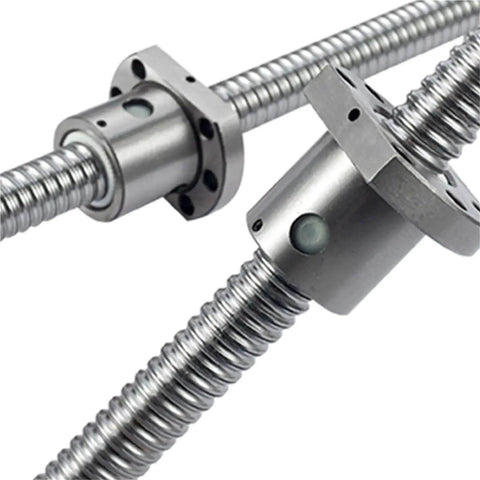 Close-up of RM1204 Set SFU1204 Rolled Ball Screw C7 with 1204 Ball Nut for CNC axis motion and smoother linear travel under load