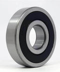 Side view of RMS7 Ball Bearing Open ID 22.225mm OD 57.15mm Width 17.462mm with metal finish.