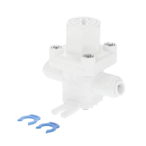 RO Water Pressure Regulator And Flow Regulator For Reverse Osmosis Systems One Quarter Inch Quick Connect Reducing Valve with clips