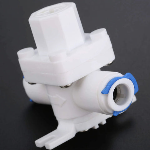 RO Water Pressure Regulator And Flow Regulator For Reverse Osmosis Systems One Quarter Inch Quick Connect Reducing Valve