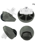 Replacement Front Caster Wheel Pair For Roborock S8 S8 Plus S8 Ultra Robot Vacuum Cleaner Parts shown in grey with detachable components