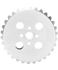 Beefy Bevel Gear Set For FRC Robots Zinc Alloy Aluminum Bearing 22mm, front view of zinc alloy gear with 30 teeth