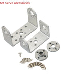Metal mount brackets and accessories for 25 Kg High Torque Full Metal Gear Digital Servo Motor for robotic arms and humanoid robots.