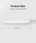 Top view of Threshold Strip For All Series Robot Vacuums Compatible With All Series Models, dimensions 27.17x3.74 inches.