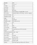 Robotic Arm Servo Motor specifications sheet; includes details like size, gear ratio, materials, and compatibility for industrial robots.