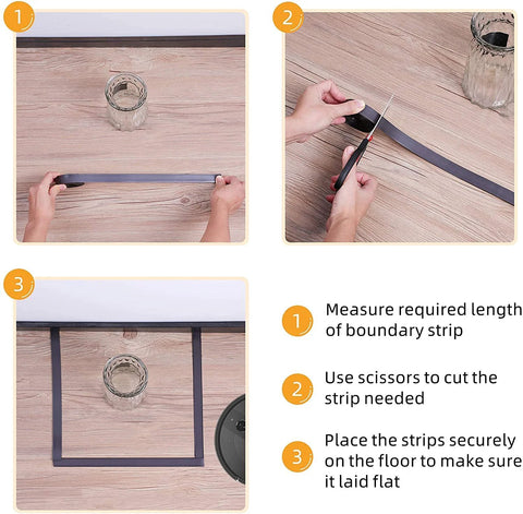 Steps to install Boundary Stripes For Robotic Vacuums Compatible With G7000 G8000 Max G8000 And G8000 Pro 6.6 Ft By 2 M Dual Pack