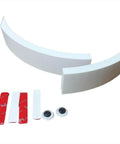 Two Inch Robotic Vacuum Bumper Extender Anti Stuck Guard Keeps Your Cleaner From Getting Stuck Under Couches Beds And Other Low Furniture Fits Most Robot Vacuums Easy Mount Durable Protection For A Hassle Free Clean set of two bumpers with adhesive strips and mounting components.