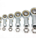 4pcs PHSB8 Rod End Bearings 1/2-inch Bore Pre-Lubricated Bearings 1/2-20 Female Thread Right Hand with Jam Nuts