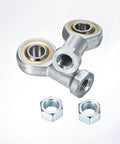2-Pack PHSA6 Rod End Bearing with 3/8 Bore and Jam Nuts for Machines