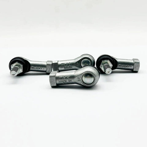 Rod End Spherical Joint Bearing BL 6D BL6D with miniature design, visible large hex seating and rubber sleeve