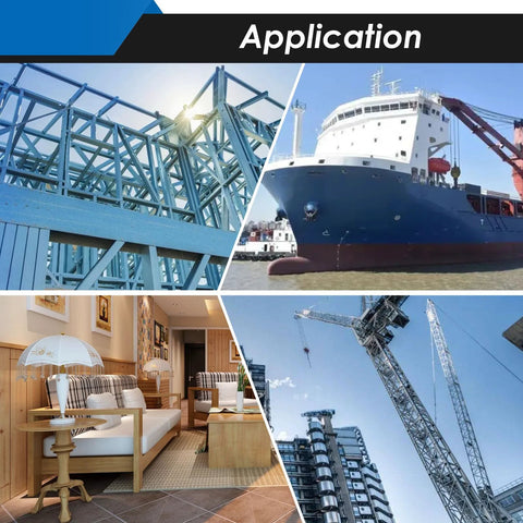 Various applications of Roll Pin Assortment Kit in construction, shipbuilding, furniture, and crane industries
