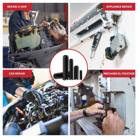 Premium 435-Piece Roll Pin Set By AIMUNOK used in ship and appliance repair, car maintenance, and mechanical fixation DIY projects.