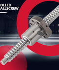 39.374 Inch Rolled Anti Backlash Ballscrew With Low Backlash Ball Nut For CNC Machines And 3D Printers Durable Precision Lead Screw