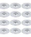 Set of 12 Roller Ball Transfer Bearing Casters - 1 Inch Ball Transfer Rollers Unit Conveyor, Carbon Steel for Furniture Table