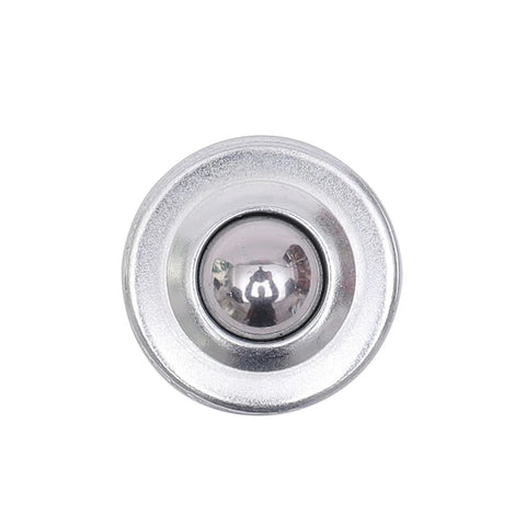 Top view of Roller Ball Transfer Bearing Set Five Eighth Inch Diameter Flange Conveyor Transfer Unit With 360 Degree Rotation