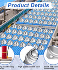 Conveyor with 60 Pcs 1 Inch Roller Ball Transfer Bearings Carbon Steel Round Ball Units for furniture and workbenches installation