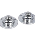 Roller Ball Transfer Bearing Caster Flange Mounted Unit For Conveyors And Transmission Equipment, silver steel, 1-inch, front view