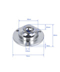 Roller Ball Transfer Bearing Caster Flange Mounted Unit For Conveyors And Transmission Equipment 1 Inch Universal Rotation