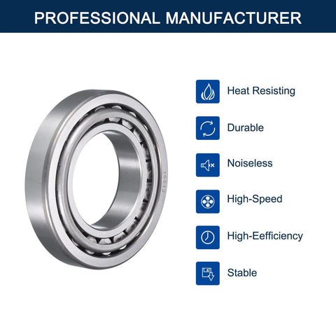 Two Pack 30212 Tapered Roller Bearing Cone And Cup Set 60 Mm Bore 110 Mm OD ABEC 3 Pre Lubed, professional features highlighted