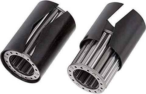 6 inch x 2 inch polyurethane non marking heavy duty swivel casters with red industrial wheels, 4 pack rated for 3600 lb total load capacity