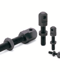 BRUSRC-80-60-R Roller Chain Bolt NBK - Japan in black, showcasing various sizes and shapes of bolts.