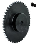 40B50 Roller Chain Sprocket, B Type, 50 Teeth, Three Quarter Inch Bore, 1045 Medium Carbon Steel, ANSI MARTIN Standard, Jeremywell