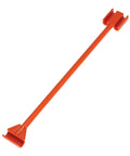 Machine Roller Handle With Turning Bar For Enhanced Maneuverability In Material Handling, 37.5 Inch Length, Orange Iron