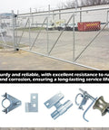 Wall Mounted Rolling Gate Hardware Kit For Chain Link And Sliding Gates With 6 Inch Wheel Carriers and components