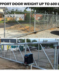 Wall Mounted Rolling Gate Hardware Kit For Chain Link And Sliding Gates With 6 Inch Wheel Carriers 2 Track Wheels