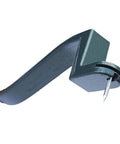 Roof Snake RS501 Shingle Pry Bar with offset nail slot for nail removal and shingle replacement, compact roof tool side view