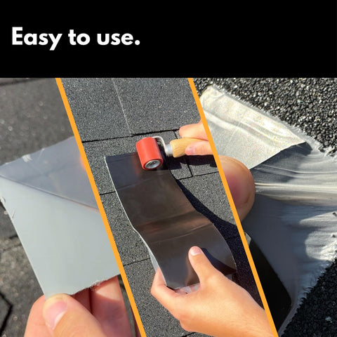 Sealant Tape With MicroSealant For Instant Roof Repairs And Leaksproof Weatherproof Roofing Tape application on shingles