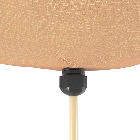 Underside view of Heavy Duty Roof Leak Diverter Tarp Kit 5x5 Ft Waterproof Ceiling Rain Catcher with drainage system installed