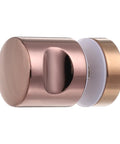 Rose Gold Round Sliding Shower Door Handle Single Side Pull With Screw Hardware Replacement Parts For 6 To 18 Mm Glass Doors