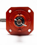 40HP Rotary Cutter Gearbox (Spline Input Shaft) front view showing spline output shaft and mounting holes