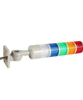 Industrial LED Signal Tower Stack Lights with Rotatable Base 5 Layer Andon Light 12V 24V DC Steady or Flashing Modes