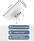 Diagram of Rotating Display Stand Turntable Six Point Three Inch Spinning Stand with measurements and key features labeled.