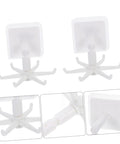 4pcs Rotating Kitchen Utensil Holder Hangers Space Saving for Slotted Spoon Under Cabinet Spice Rack Hanger Storage
