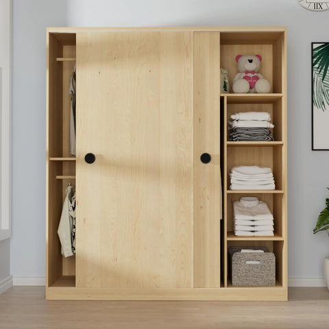 Wooden closet with sliding doors featuring 2 Inch Round Closet Door Finger Pulls 4 Pack In Black For Cabinet Doors Pocket Doors And Sliding Doors