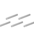 Round Ended Feather Key Set For Shaft Keyways 5 Pcs 6x6x60mm Carbon Steel Key Stock displayed in an array, used for secure fastening.
