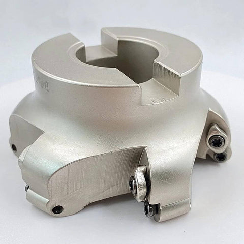 Round Face Mill Interchangeable Milling Holder For Roughing And Finishing Steel 3.93 Inch R6 Size Supports RPMT1204 Inserts