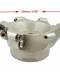 Round Face Mill Interchangeable Milling Holder For Roughing And Finishing Steel 3.93 Inch R6 Size Supports RPMT1204 Inserts