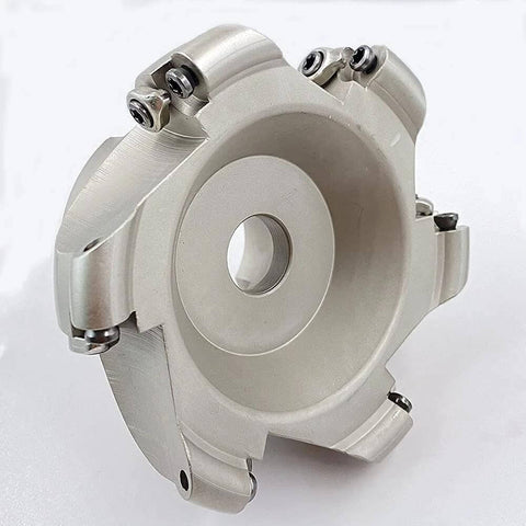 Round Face Mill Interchangeable Milling Holder For Roughing And Finishing Steel 3.93 Inch R6 Size Supports RPMT1204 Inserts 