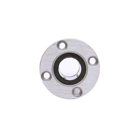 Front view of Round Flange Linear Motion Ball Bearing LMF20UU Bore 20mm Outer Diameter 32mm Total Length 42mm Heavy Duty Pro Grade