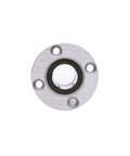 Round Flange Linear Ball Bearing LMF20UU Set Of 2 For 20mm Bore, front view showing mounting holes.