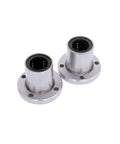 Round Flange Linear Ball Bearing LMF20UU Set Of 2 For 20mm Bore 32mm Outer Diameter And 42mm Length for CNC and 3D Printing by FKG