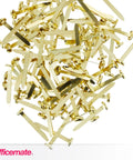 Round Head Brass Fasteners For Paper That Pierce Multiple Sheets No Punch Needed Secure With Bent Over Tines Durable Office Staples Officemate 99816