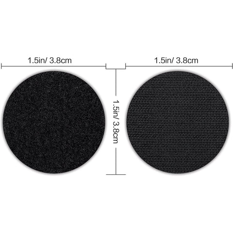 Industrial Strength Hook And Loop Fasteners 12 Pack Double Sided Sticky Tapes Anti Slip Rug Gripper Tapes For Home And Office Use Round Adhesive Wall Mounting Tape One And A Half Inch Heavy Duty Carpet Stickers That Grip Tight